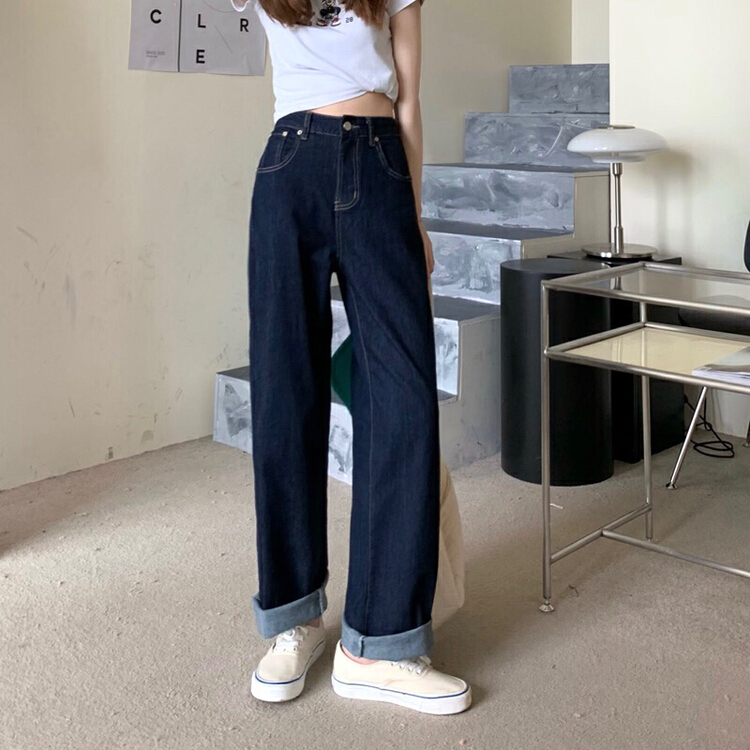 [JFT] Korean high-end wide leg jeans j3536\\cls
