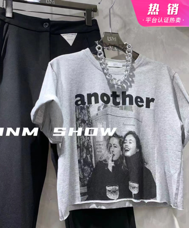 【UNM-SHOW】韓版印花套頭短袖T恤  6233#  WTT