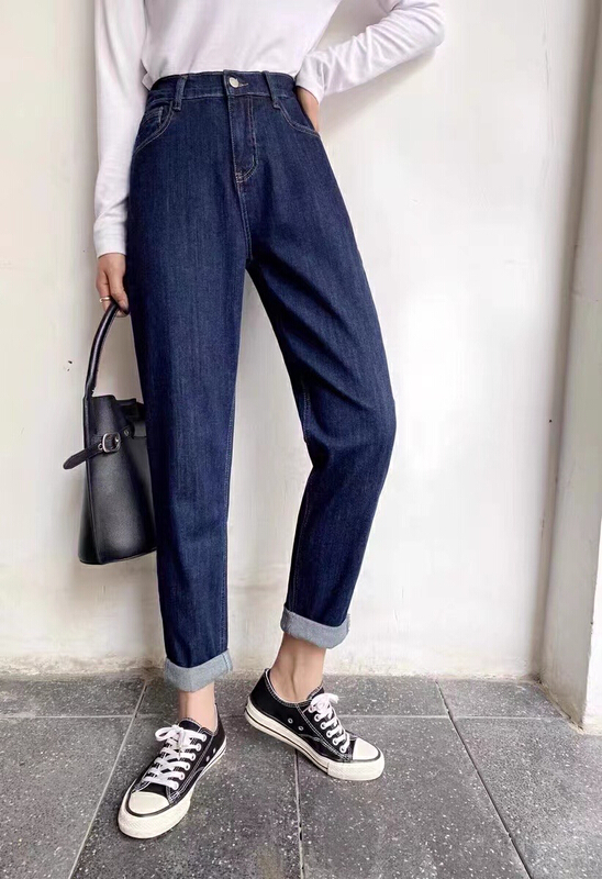 [M +] Korean version plain washed slim Harlan jeans 3675# CLS