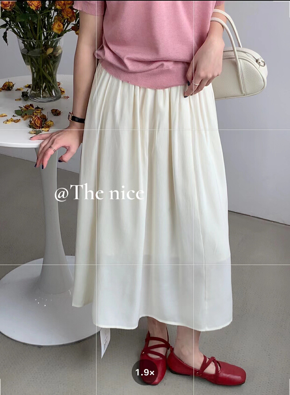 goods in stock! New in early summer! [the nice] Korean fairy's gentle and versatile skirt a5066# hjy