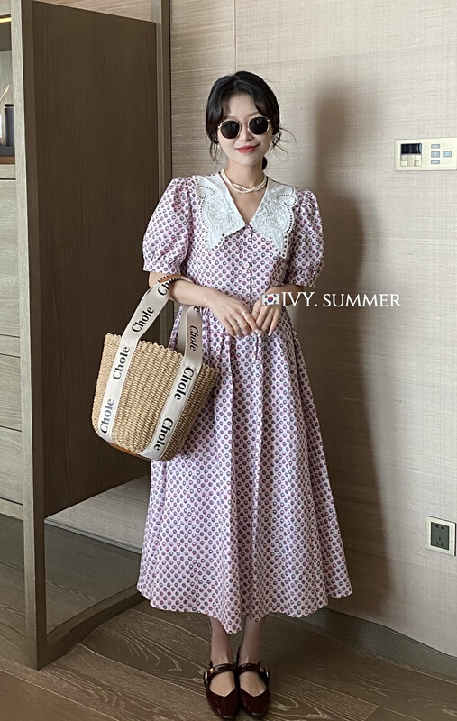 goods in stock! New in early summer! [Ivy] elegant floral dress 88178# XJ