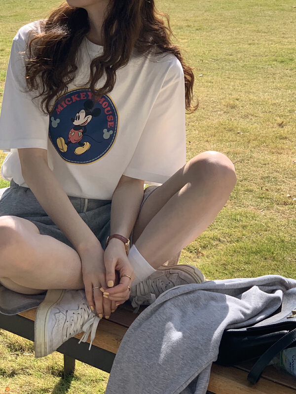 New year in early spring! [T.G] printed simple and versatile short sleeve T-shirt 16915# cqw