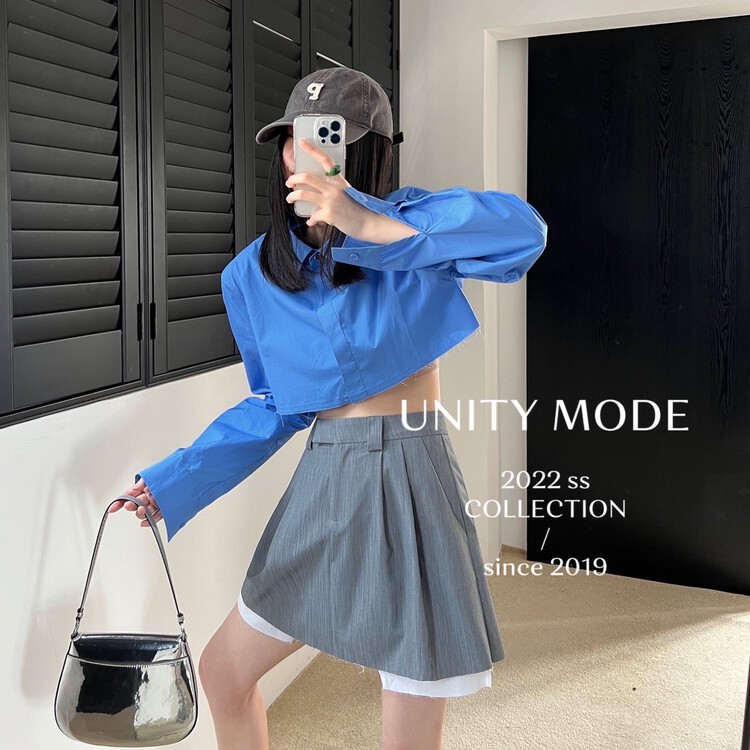 [unity] niche design short shirt 8966# cqw