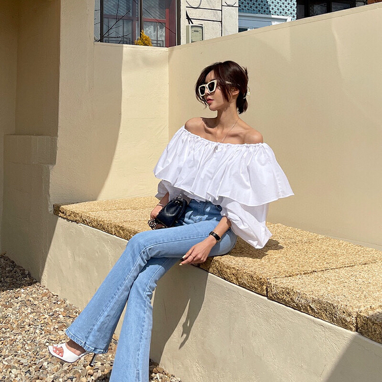 New year in early spring! [X.C] one shoulder two wear fashion shirt 171# WPL