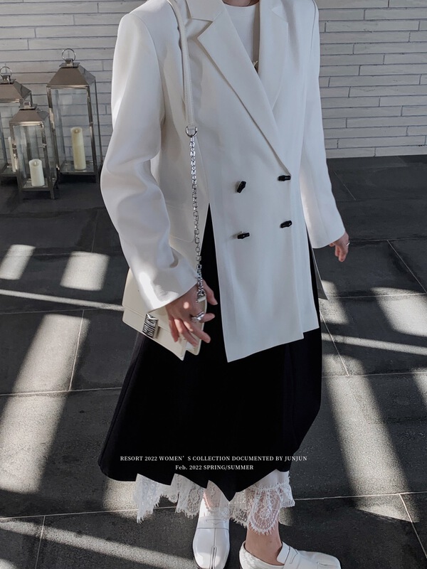 Cxdhh / new in early spring! [DT class] Korean double breasted suit ys1-xc15-50453# jhy