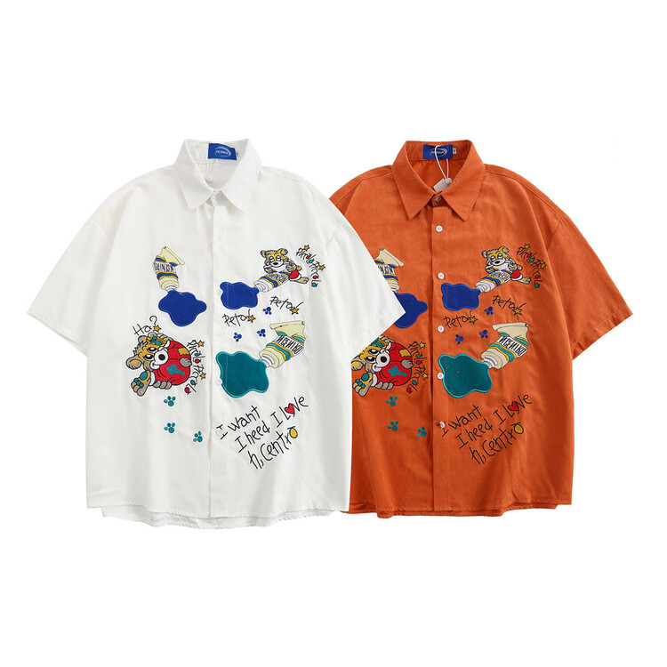 Unisex! [INS error] single breasted fashion Korean shirt c5215# hyy
