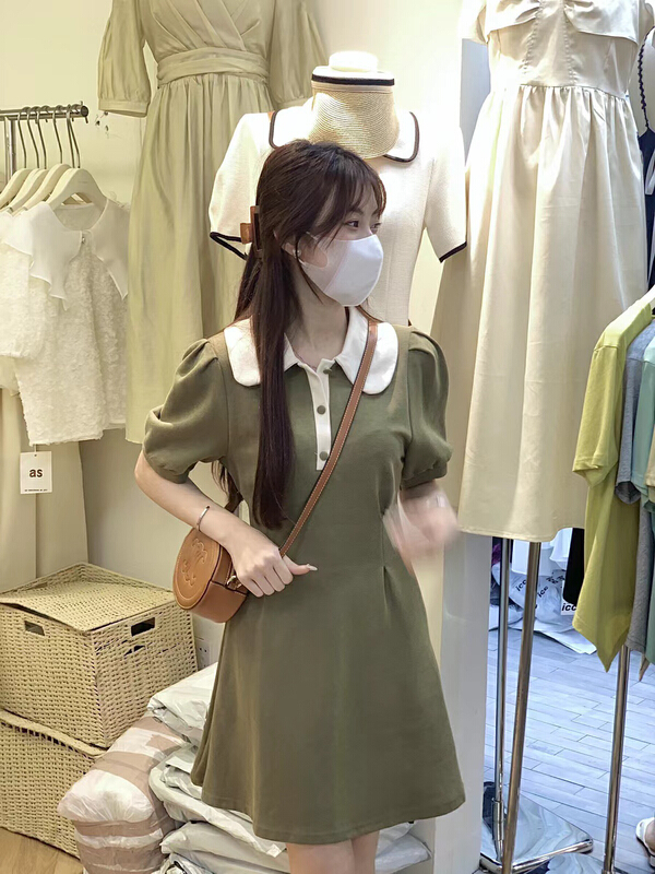 New in early summer! [Xiaofan family] lady temperament doll neck thin dress ys1-8225# LSW
