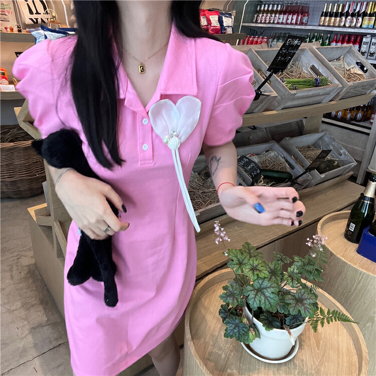 New in early summer! [twins] Korean sweet and gentle dress 8815# hjy