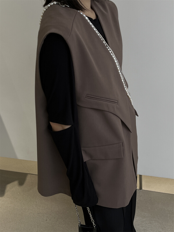 [WP / Yinuo] Korean version of versatile fashion high-grade vest d729# CSX