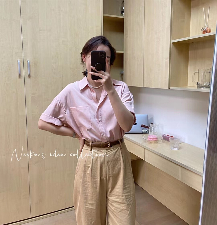 [magic Qiqi] Korean comfortable and versatile shirt 1532# ll