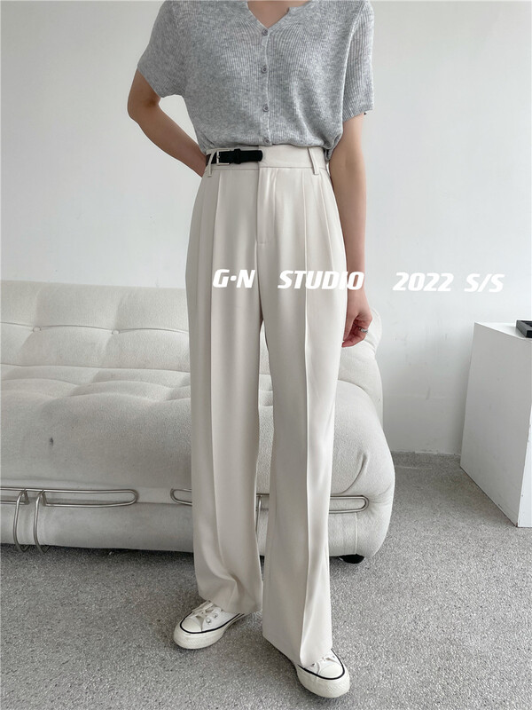 New year in early spring! [g · n] commuter style belt and wide leg trousers 13509# hjy