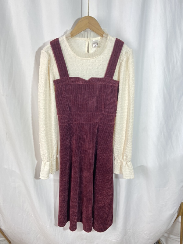 New in early summer! [Yi show shop] fake two fashionable retro thin dresses ys1-942# Cl