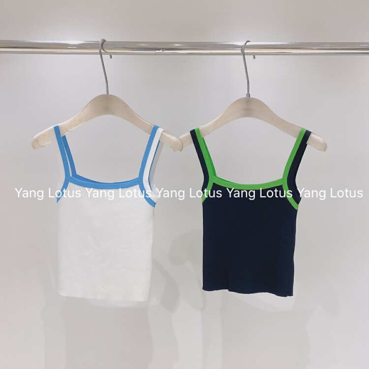 [Yang lotus] versatile contrast suspender vest / suspender s12227231# ozq