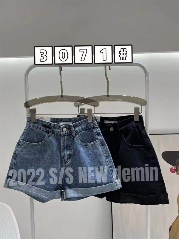 New year in early spring! [- 5kg] slim and comfortable Korean denim shorts 3071# ll