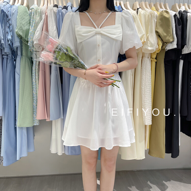 New in early summer! [EI fi you] gentle and sweet bow dress 5037# LSL