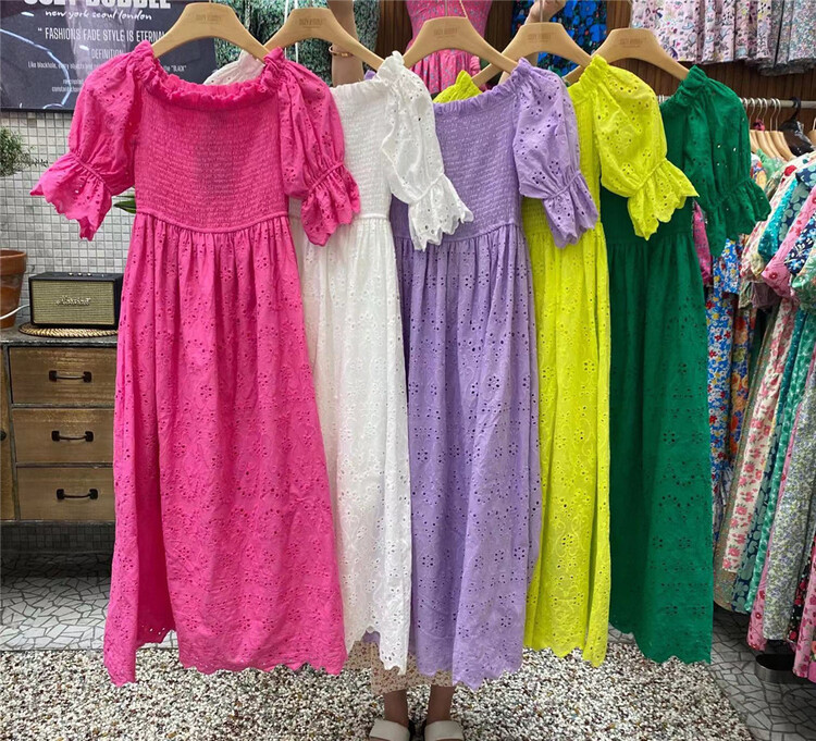 [suzybubble] Vintage elegant hollow out design waist closing dress ys1-6616# WPL