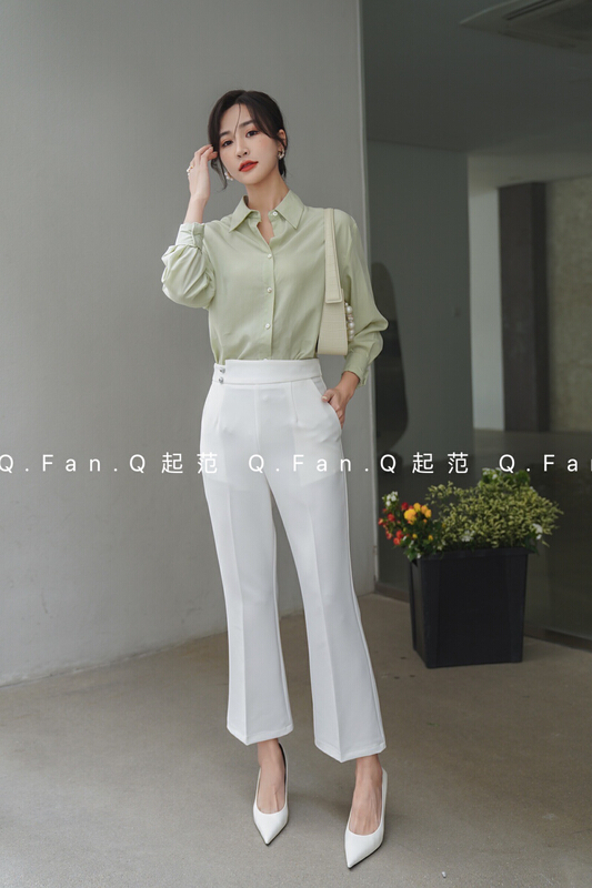 goods in stock! [style] irregular micro horn fashion trousers 8770# JJ