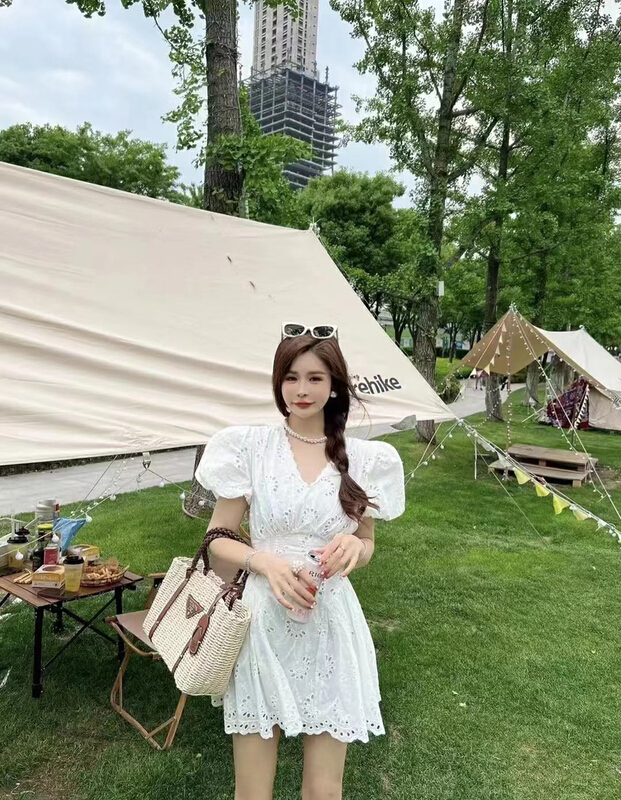 [mi ni] lady's gentle embroidery dress 1092# PCZ