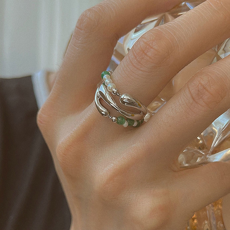 [inside] niche exquisite fashion light luxury ring j0223# zxl