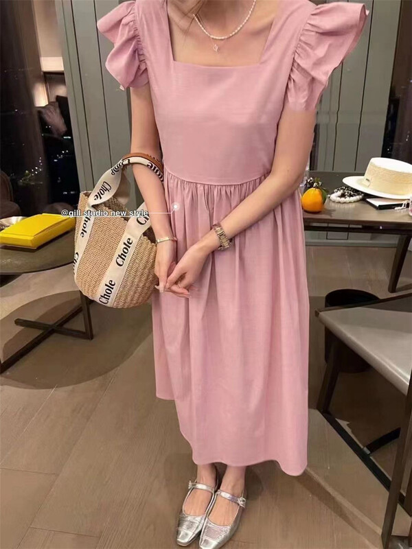 [gill] simple minority gentle dress 7050# zjy