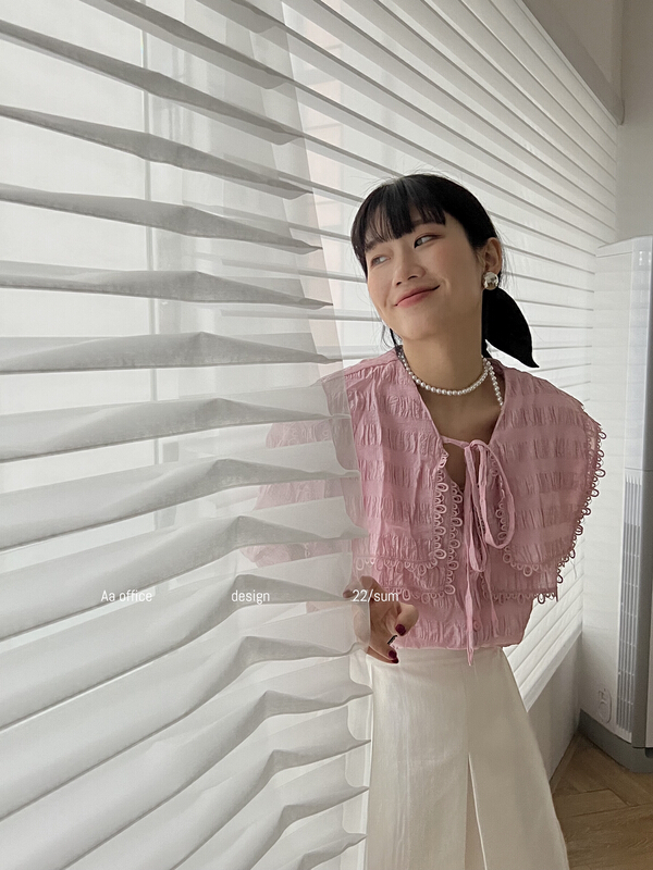 [AA studio] soft big Lapel Lantern Sleeve Blouse (only selling blouses) 3269-01# WPL