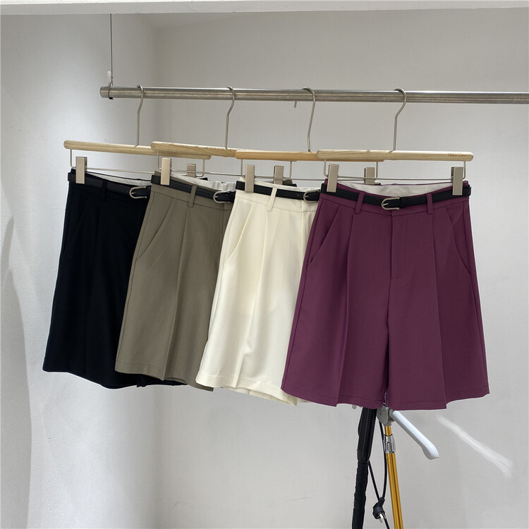 New in early summer! [Focus] Korean simple and versatile casual pants (with belt) 8013# HBx