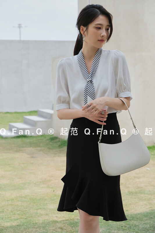 [style] irregular fishtail slim skirt 8783# JJ