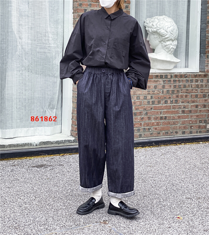 New year in early spring! [fabric] straight tube versatile loose jeans 861862# XYY