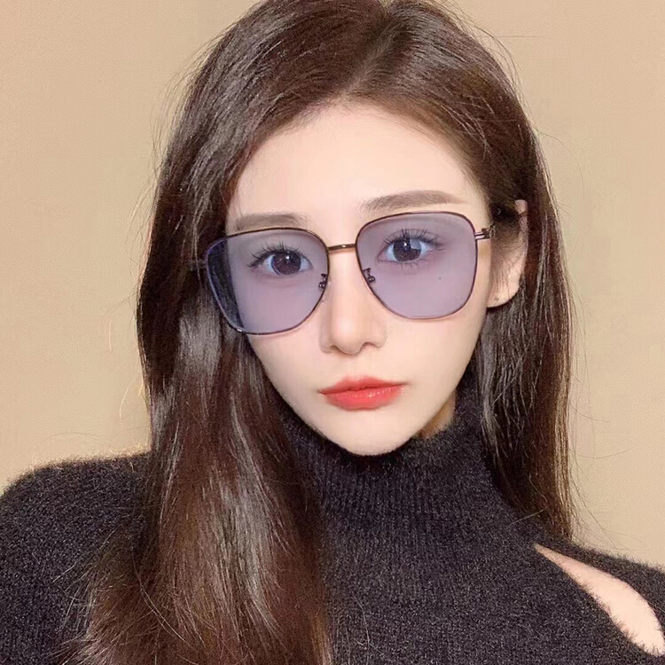 [fiber color scarf glasses] fashion temperament versatile Sunglasses (with box) 224# LSL
