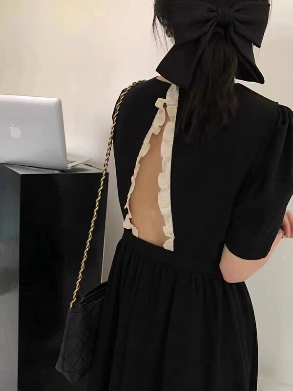 [going] French backless fashion dress 9543# lwy