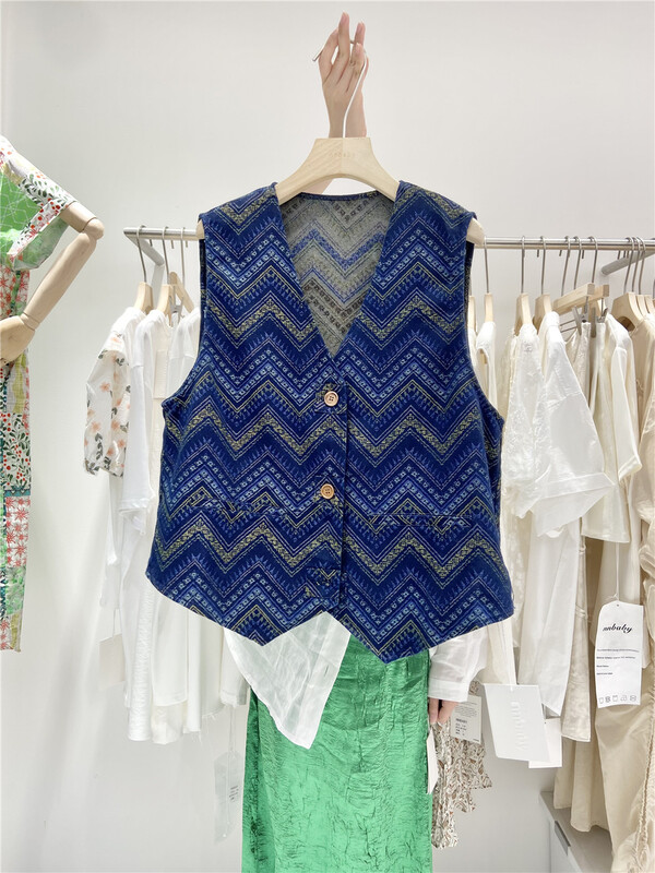 [nnbaby] Korean versatile Vintage wavy vest sy659# CLS