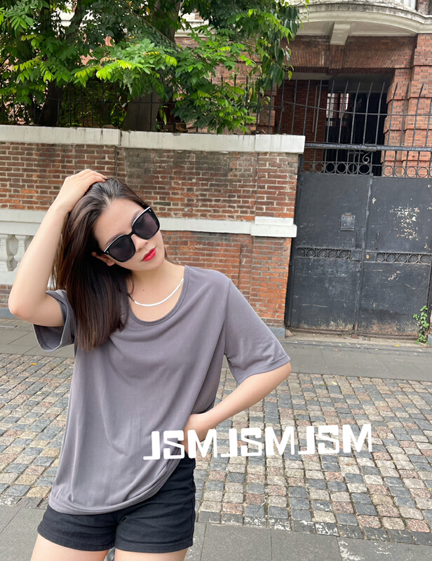 [JSM] Korean loose and versatile short sleeve T-shirt 8871# LSL