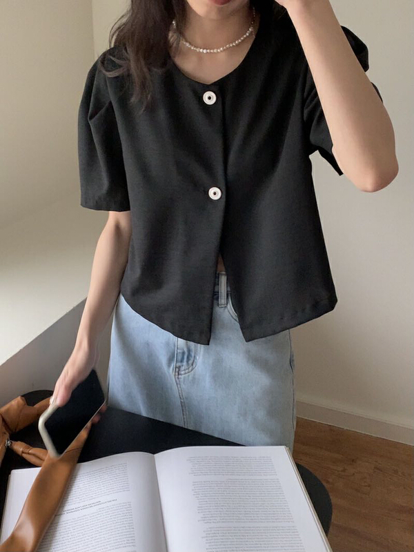 Original price 51.88! New in early summer! [Gabrielle] simple and versatile shirt b2215# zxl