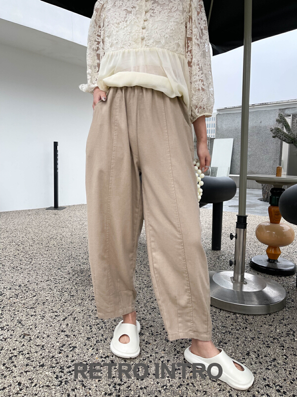 [Rin] simple temperament loose Japanese casual pants 20959# cqw