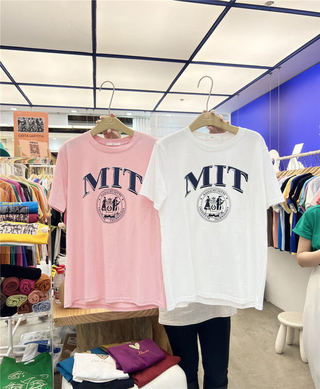 New year in early spring! [1986] casual simple letter printed short sleeve T-shirt c256# LSL