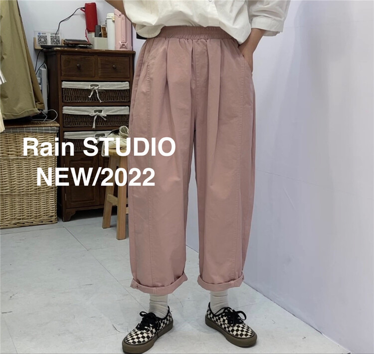 【RAIN】鬆緊腰舒適韓系休閒褲  82056#  L