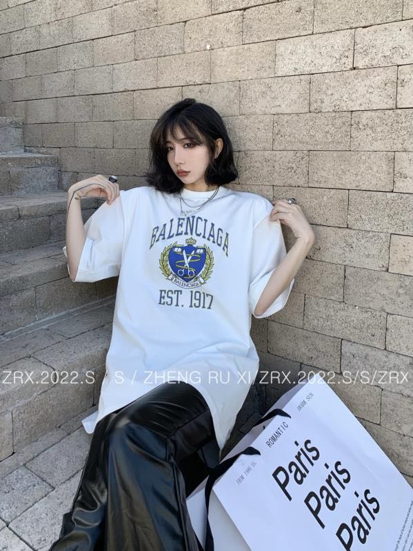 New year in early spring! [zhengruxi] Vintage burst print short sleeve T-shirt 11385# WTT