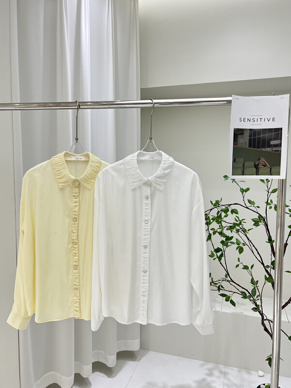 New year in early spring! [rong'er family] Korean version simple and versatile shirt 92130# hjy