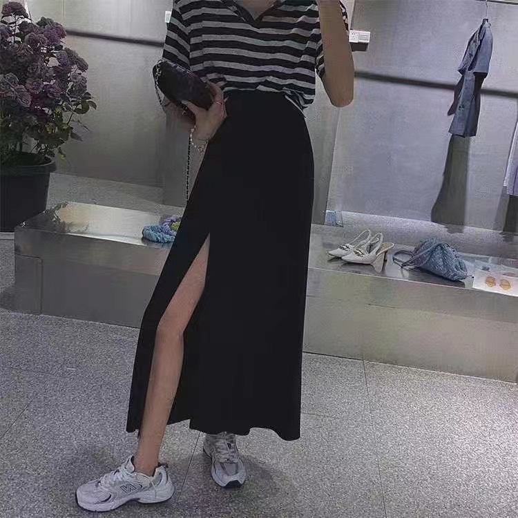 [Hello] comfortable and soft slit skirt ys-6317# lwy