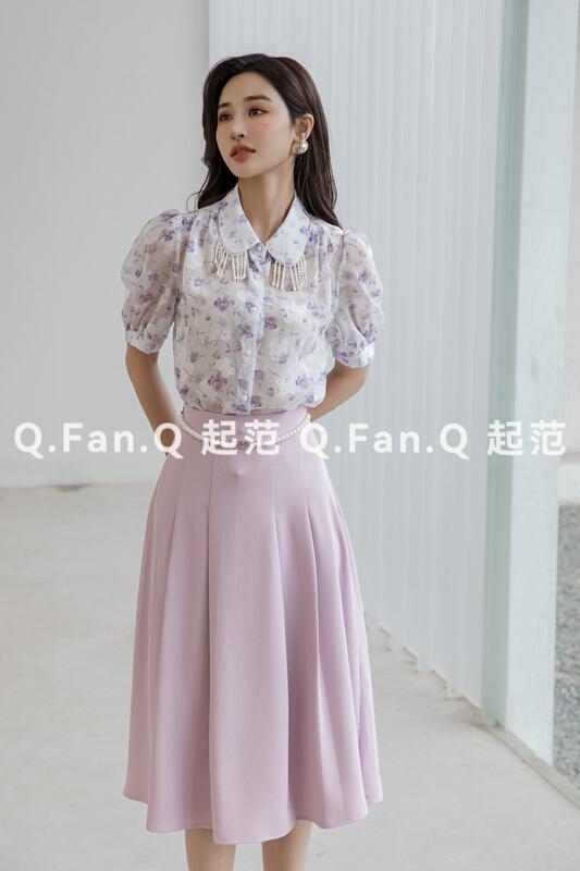 New in early summer! [style] mesh bubble sleeve comfortable shirt 8056# JJ