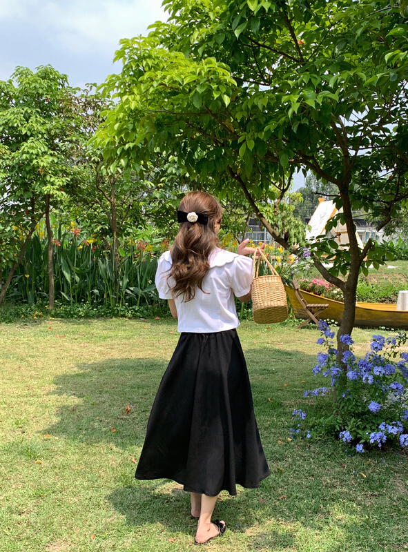 goods in stock! [vis type] Korean slim and versatile skirt ys1-9230# hjy