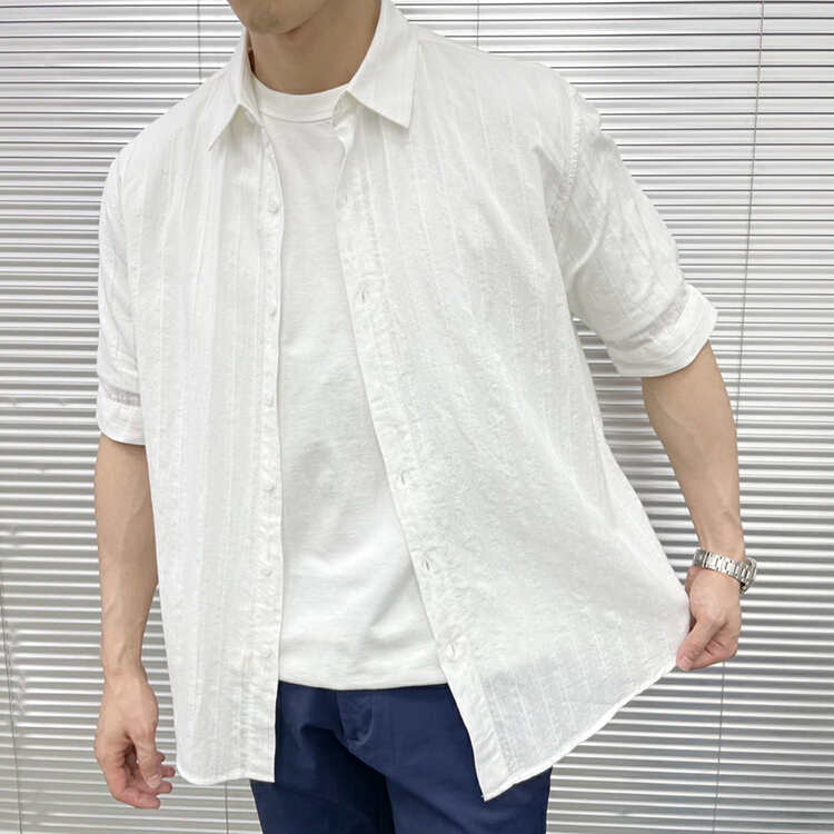 [Macallan] simple and versatile solid color shirt ys1-2172# ZZL