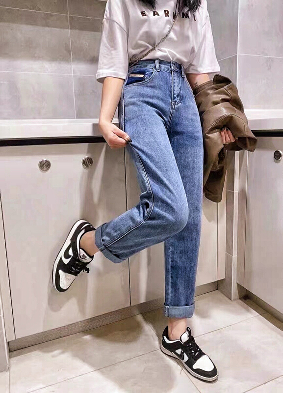 New in early summer! "M" stretch fashion Joker boyfriend jeans M3652# CLS