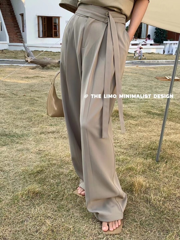 New year in early spring! [the limo] straight tube versatile comfortable casual pants (with adjustable waist) 6626# XYJ