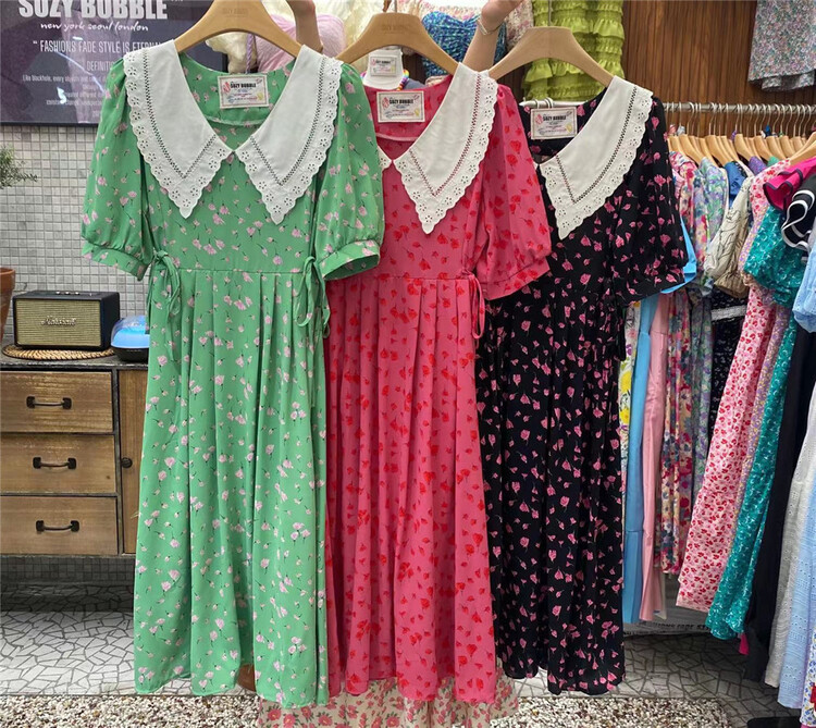 [suzybubble] fragmentary flower small fresh aging sweet dress 916-3# WPL