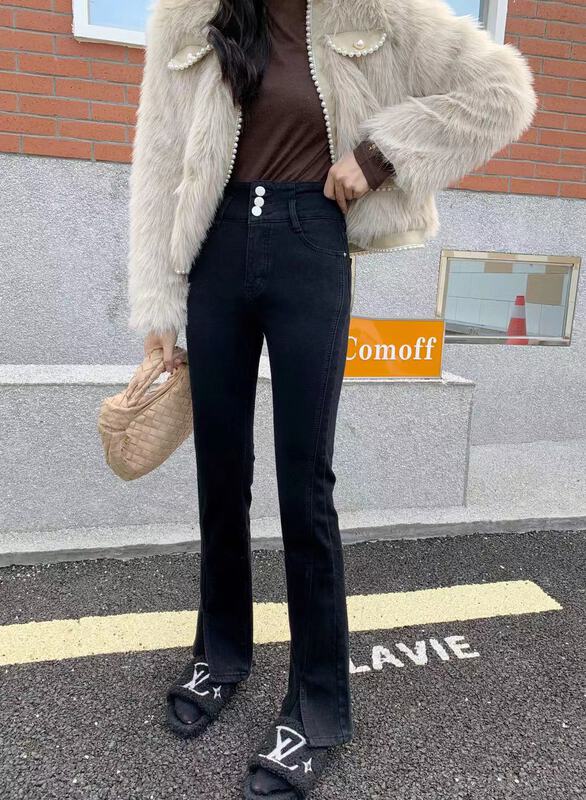 Early winter NEW! [M8 denim] straight tube wide foot basic casual jeans 1266# LSL