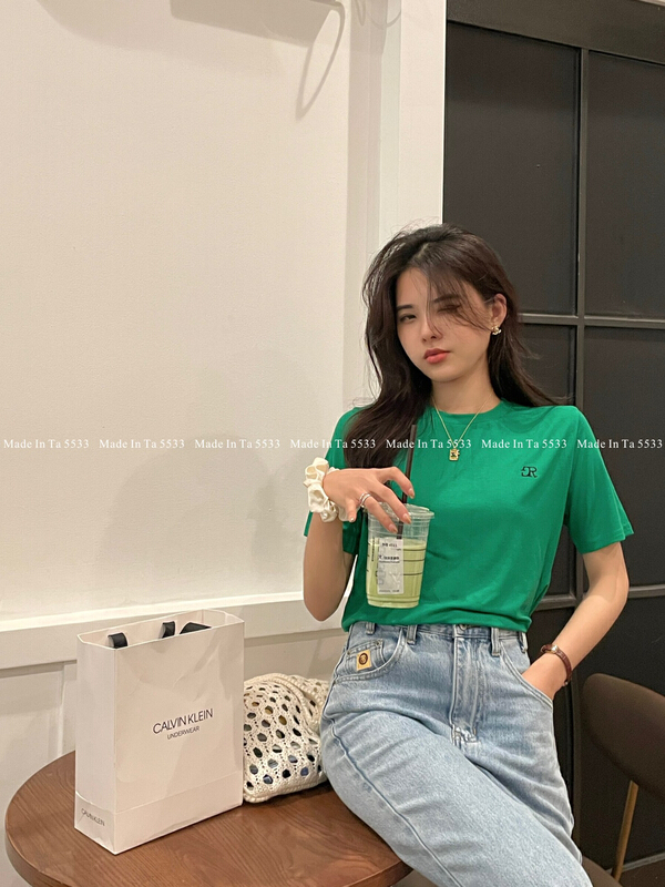 New year in early spring! [TA +] Korean round neck versatile short sleeve T-shirt 5533# XYY