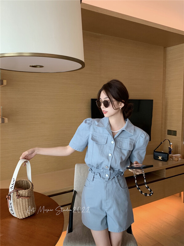 [retain] the first lady wears a short coat + high waist skirt suit 229027# lwy