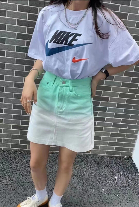 [clothes and jeans] fashionable gradient denim skirt 3633# hjy