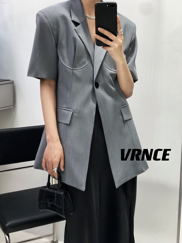 [Vince] premium brand minimalist short sleeve suit 5119# XYJ